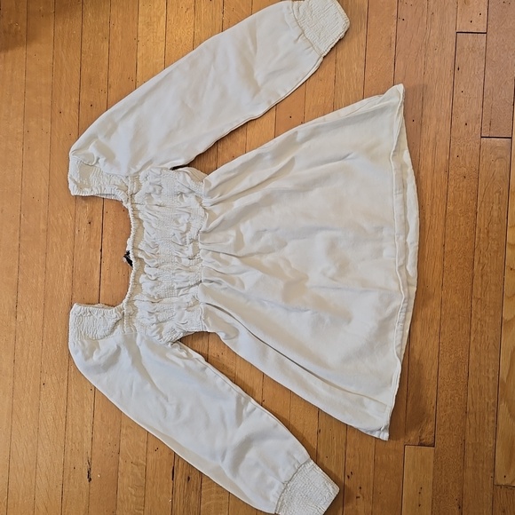 Area Stars, Marla Dress, Mini Babydoll Long Sleeve, Cream, EUC Women's S - Picture 2 of 16